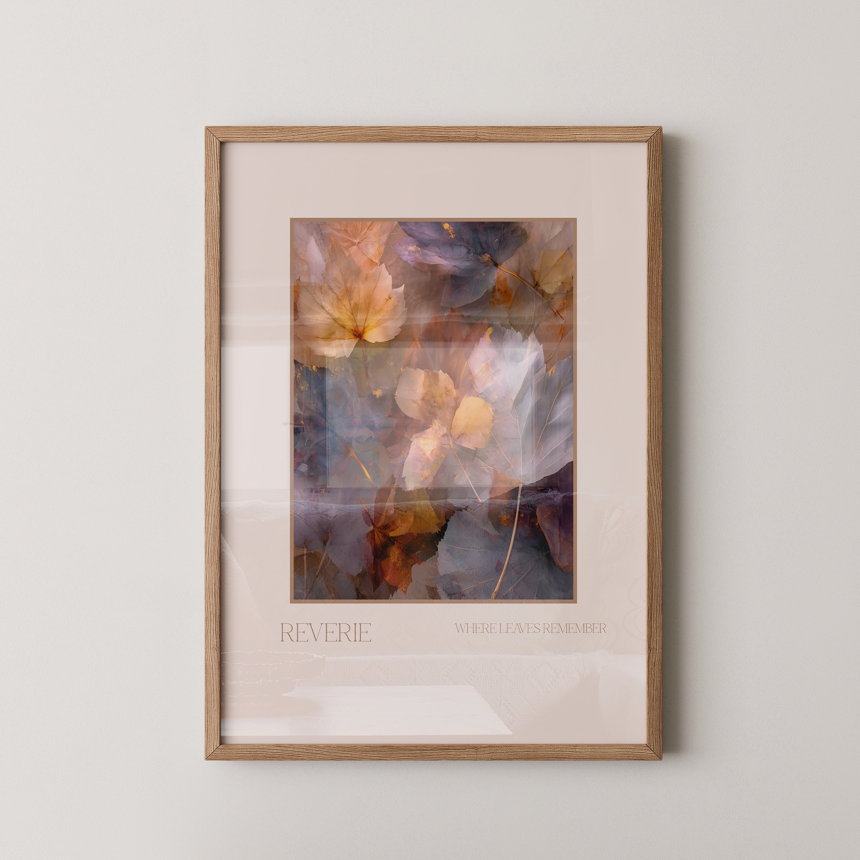 Herbstlaub Pastellfarben