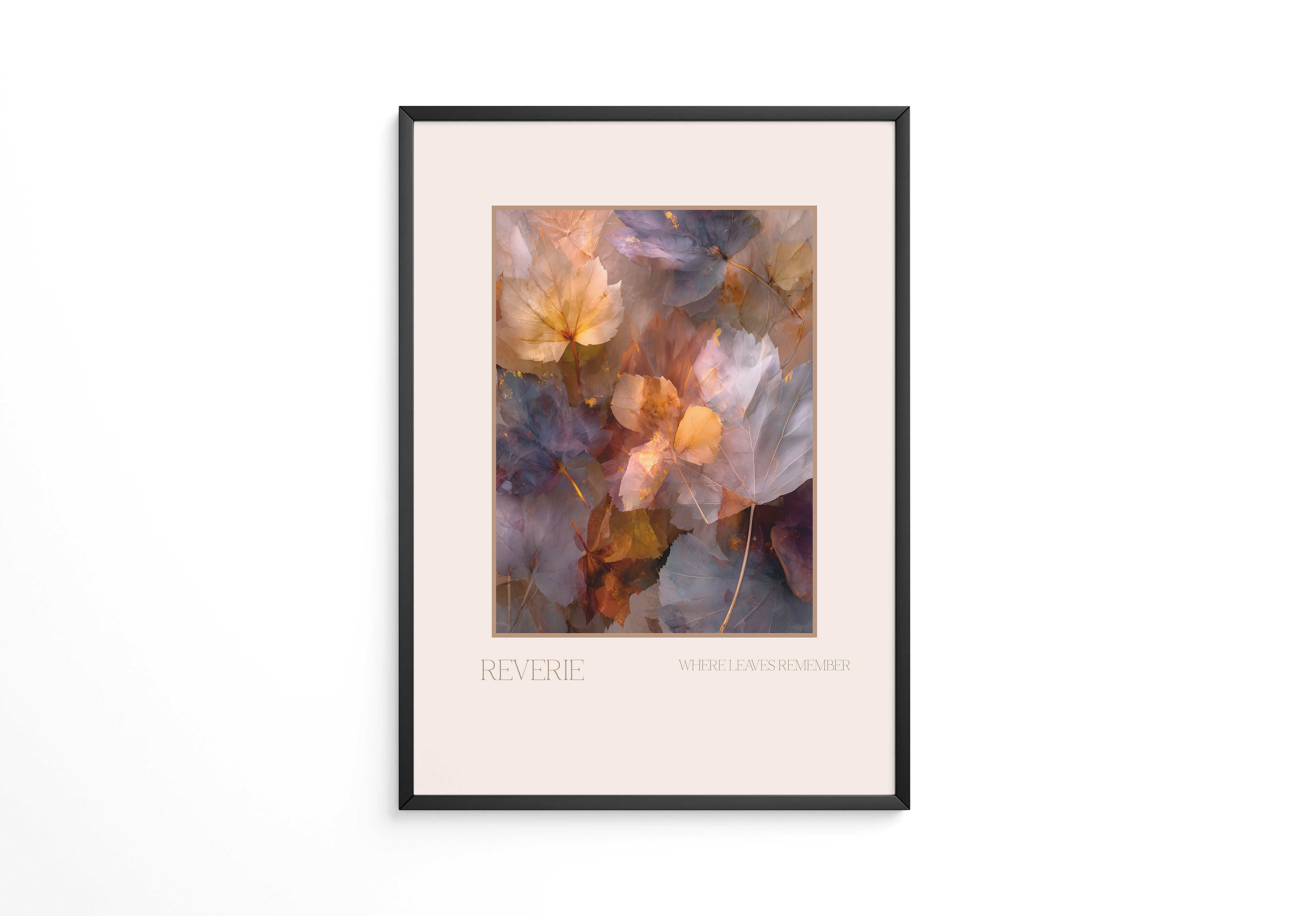 Herbstlaub Pastellfarben