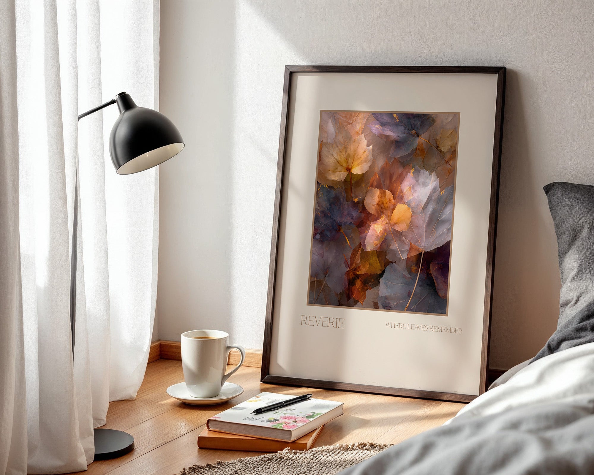 Herbstlaub Pastellfarben