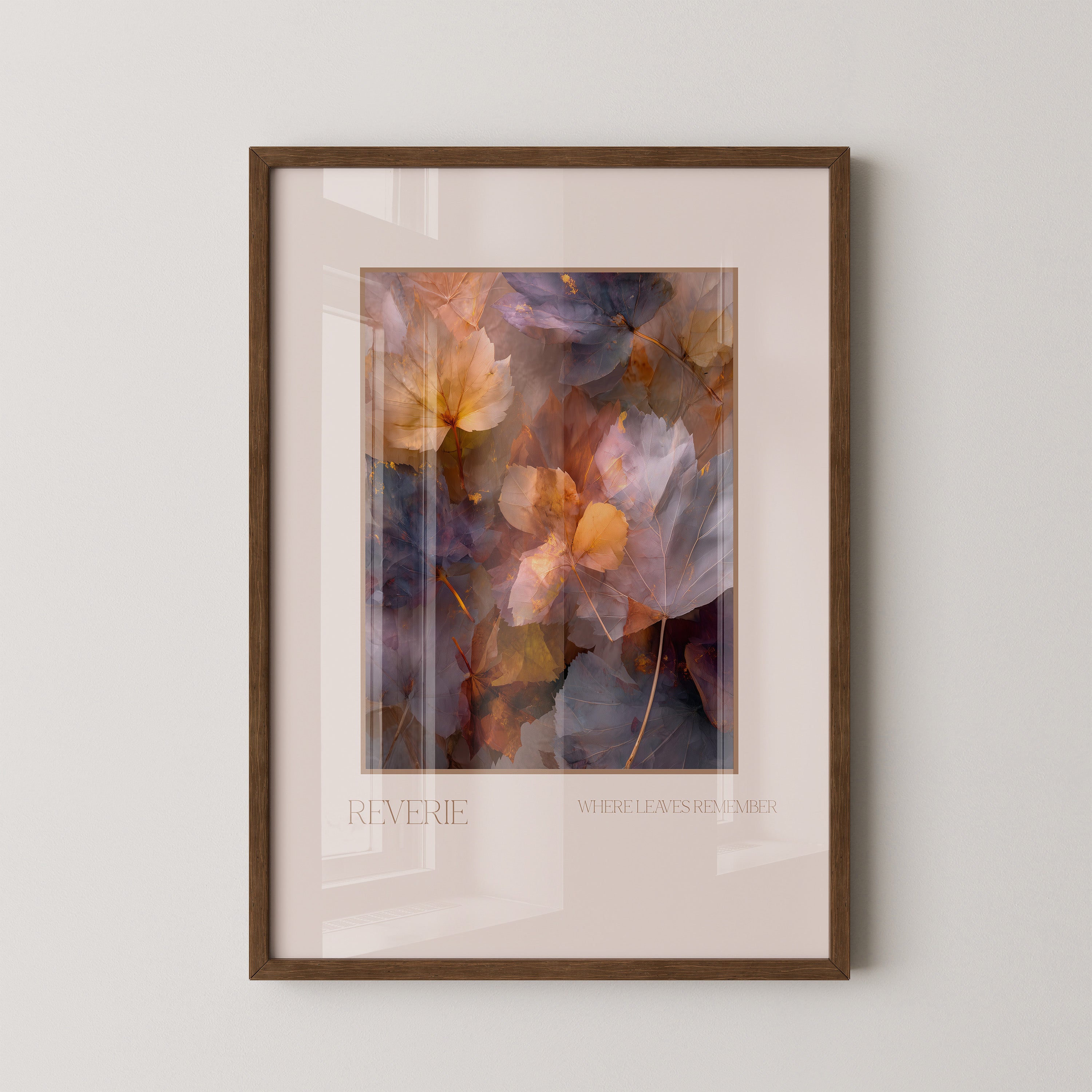 Herbstlaub Pastellfarben