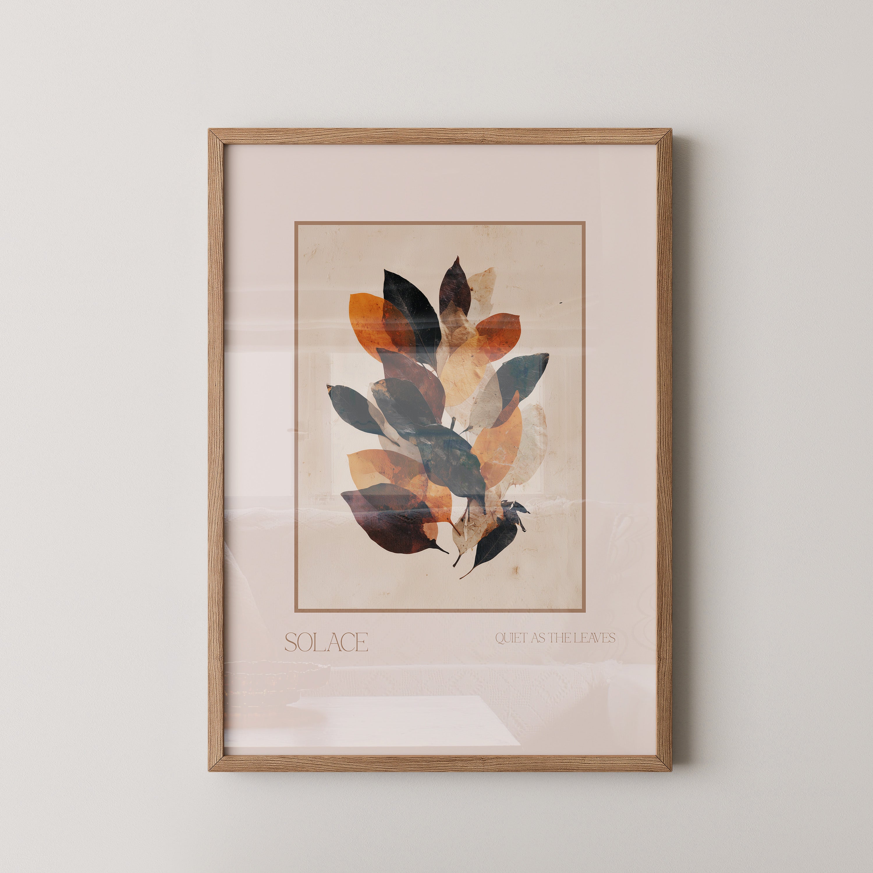 Herbstblätter sanfte Farben