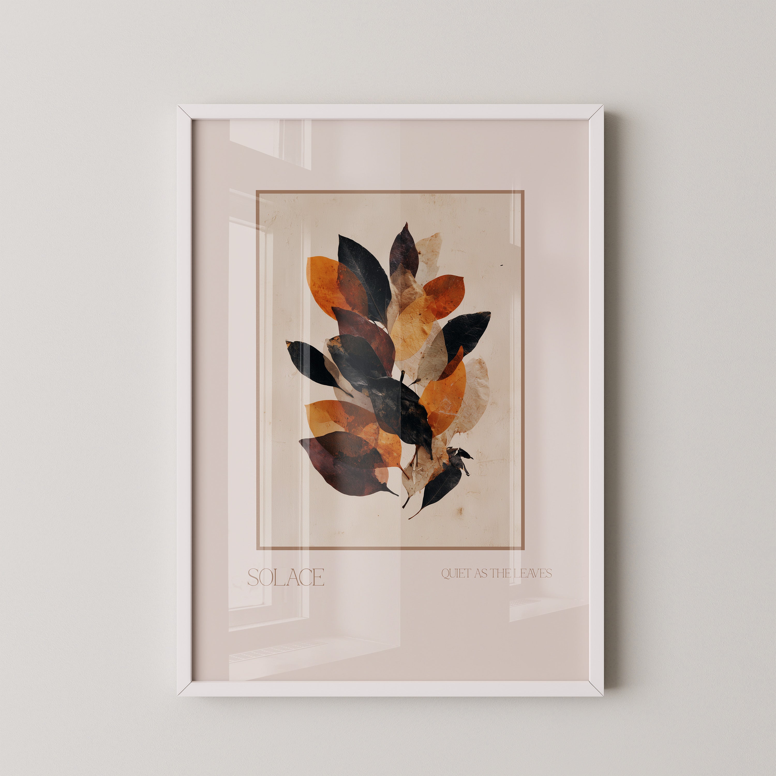 Herbstblätter sanfte Farben