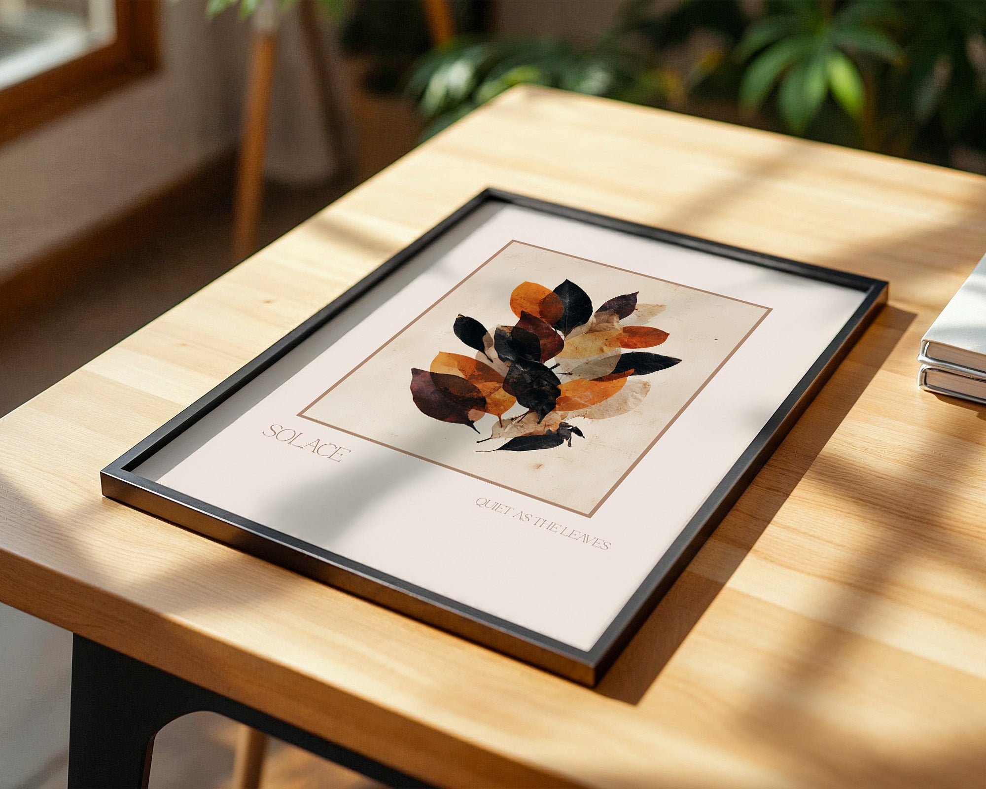 Herbstblätter sanfte Farben