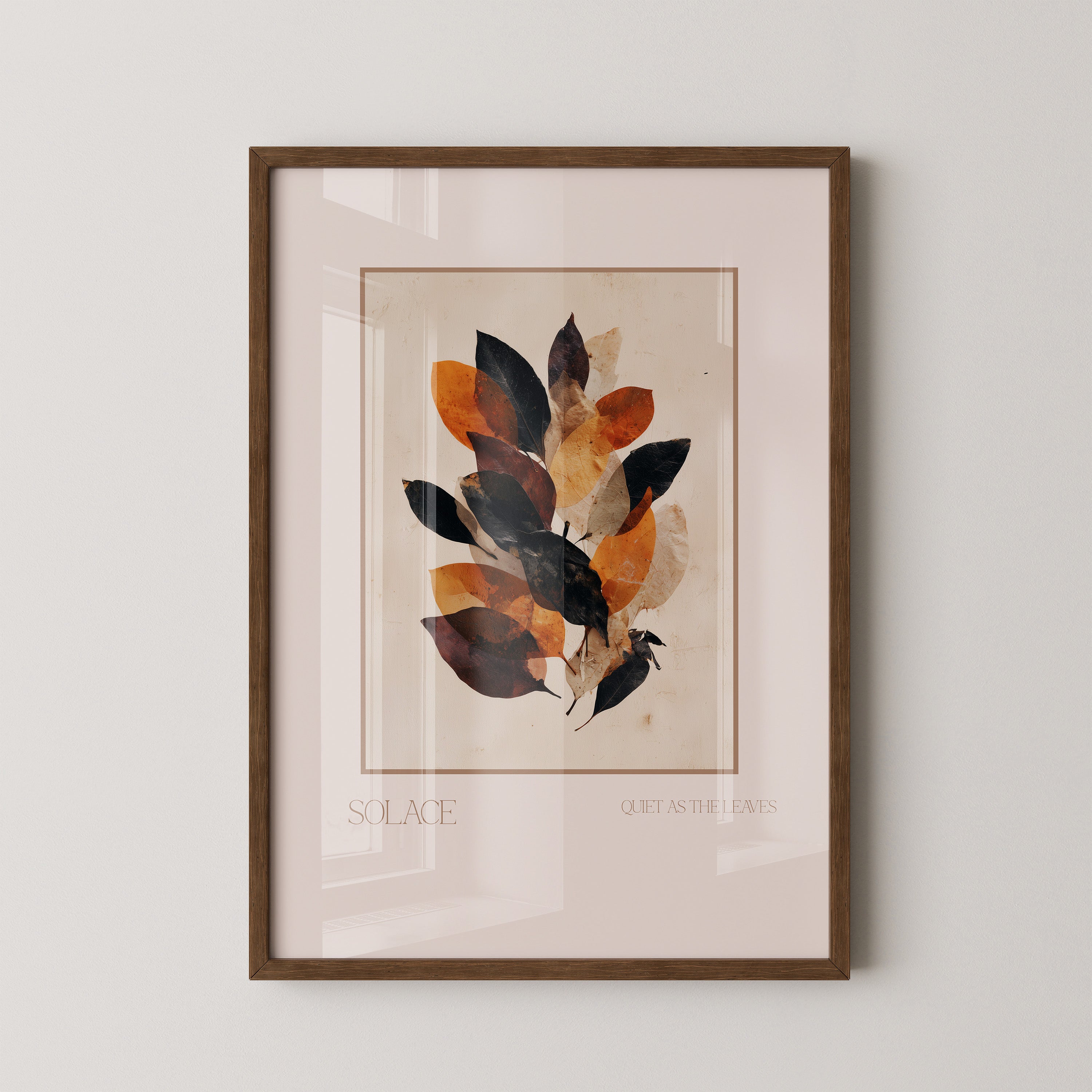 Herbstblätter sanfte Farben