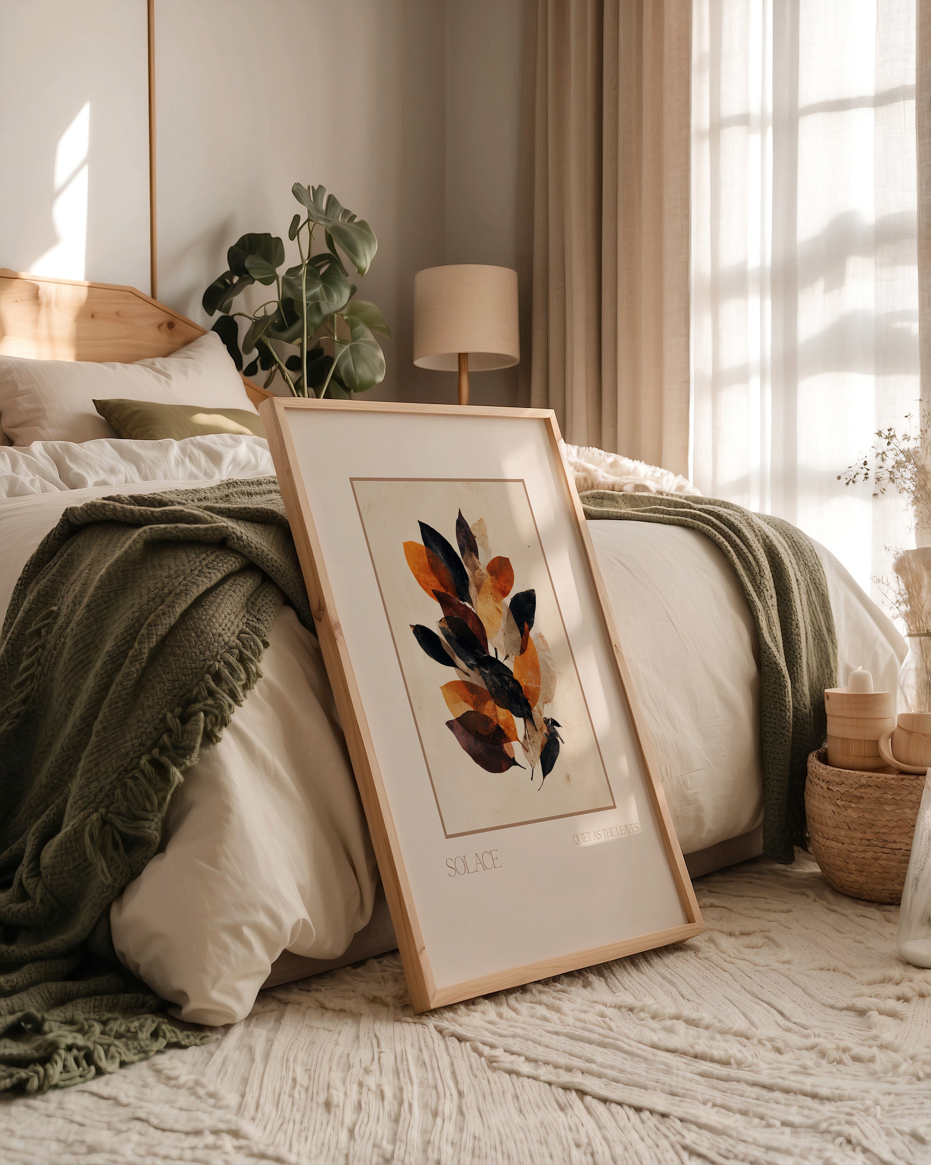 Herbstblätter sanfte Farben