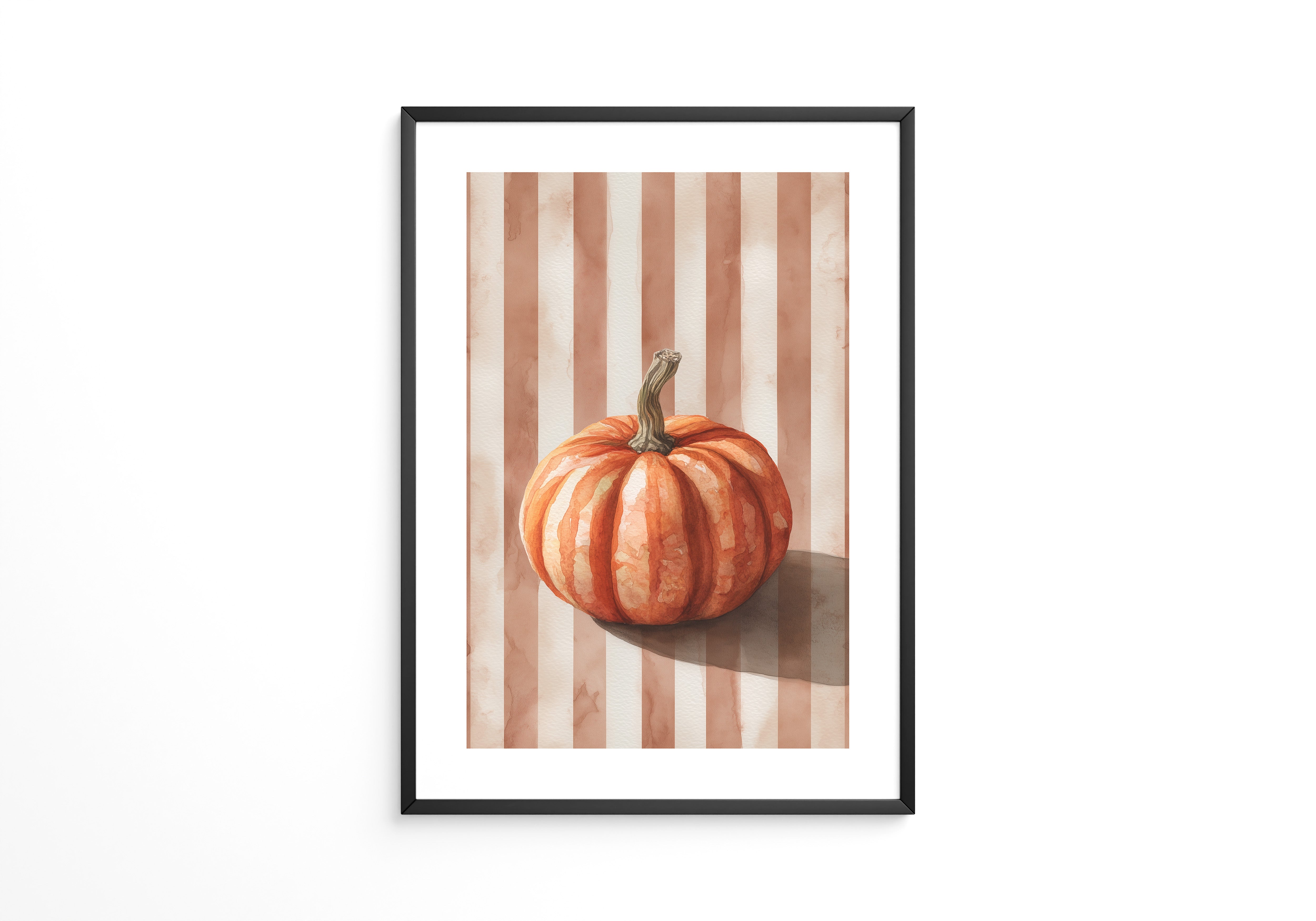 Kürbis Retro Streifenmuster