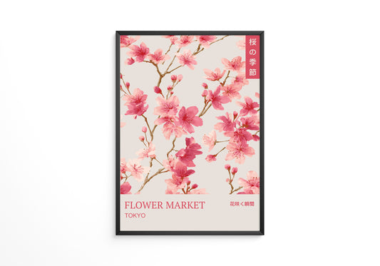 Kirschblüten Aquarell Rosa