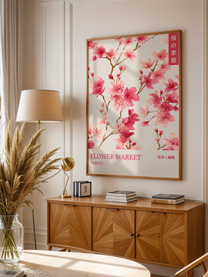 Kirschblüten Aquarell Rosa