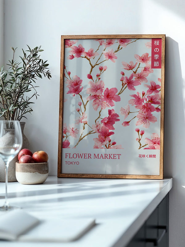 Kirschblüten Aquarell Rosa