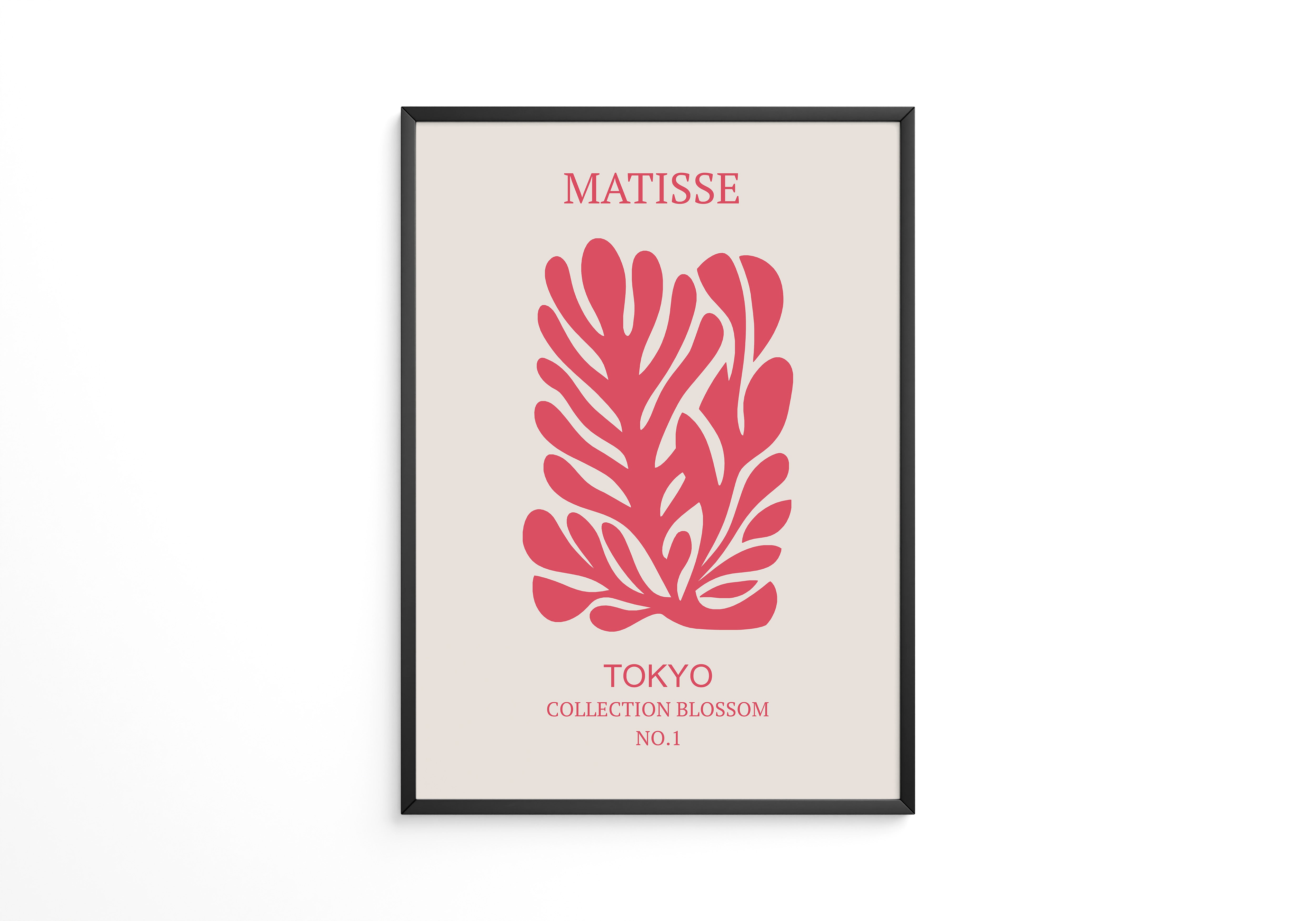 Blätterabstraktion Rot