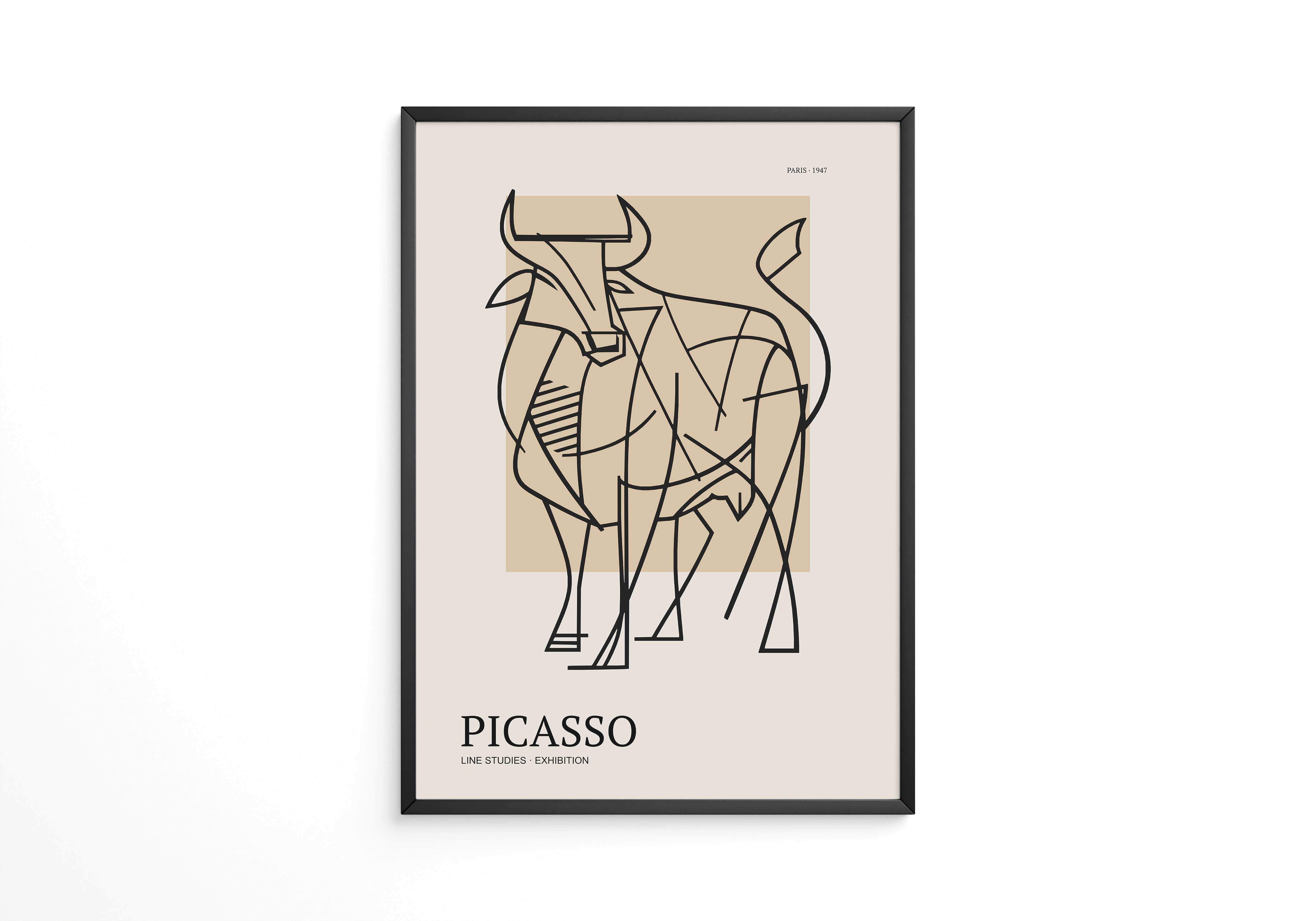 Stier Skizzenhafte Umrisse