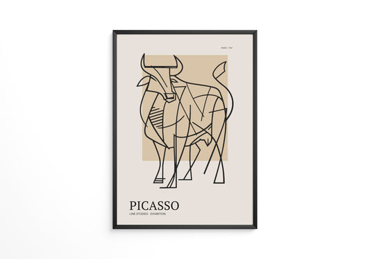 Stier Skizzenhafte Umrisse