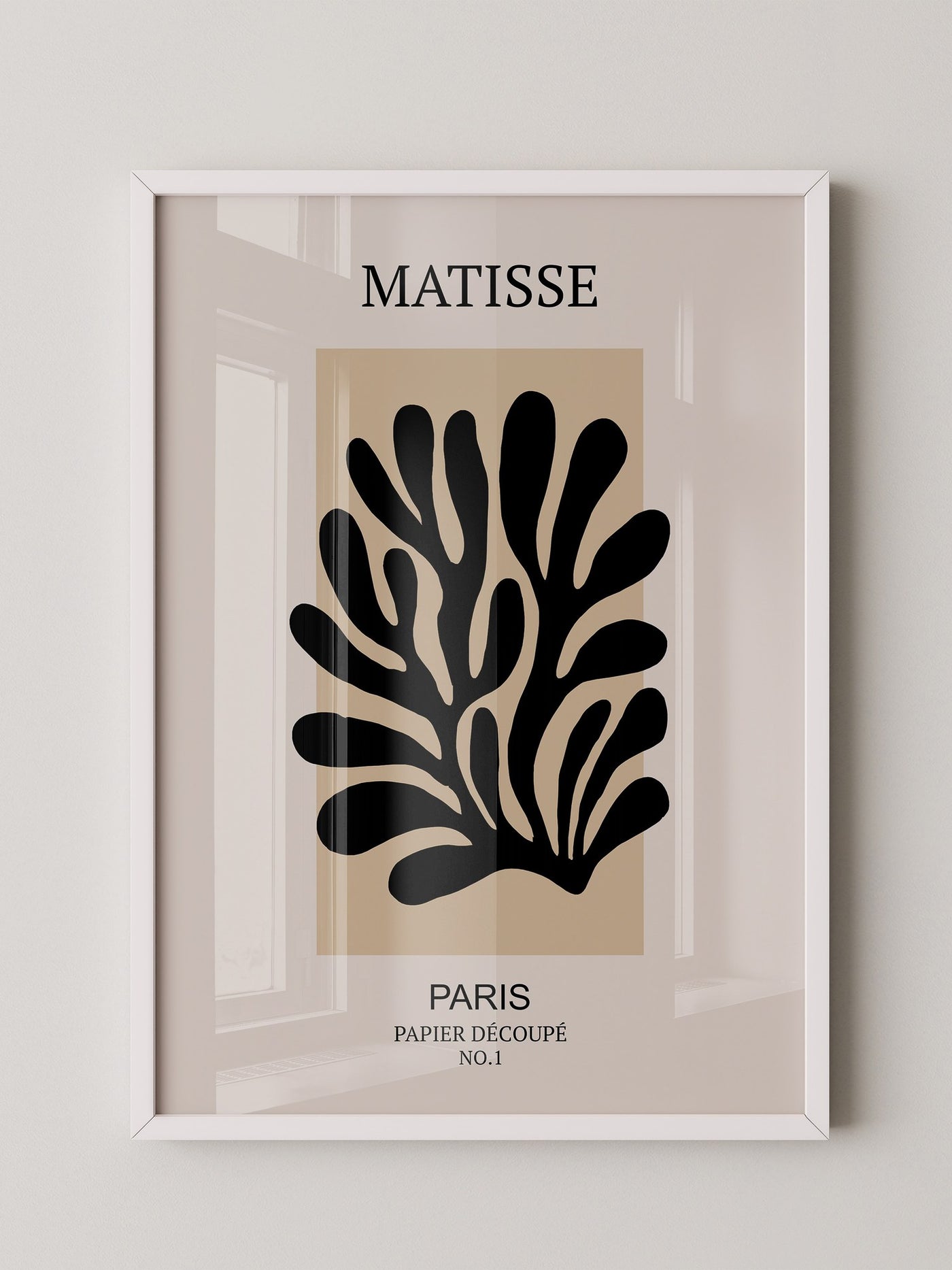 Schwarze Silhouette Beige Kontrast