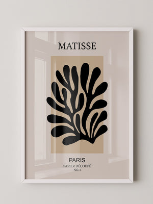 Schwarze Silhouette Beige Kontrast