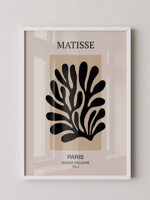 Schwarze Silhouette Beige Kontrast