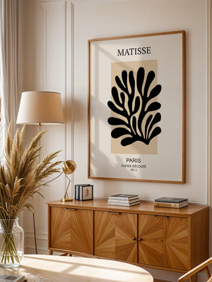 Schwarze Silhouette Beige Kontrast