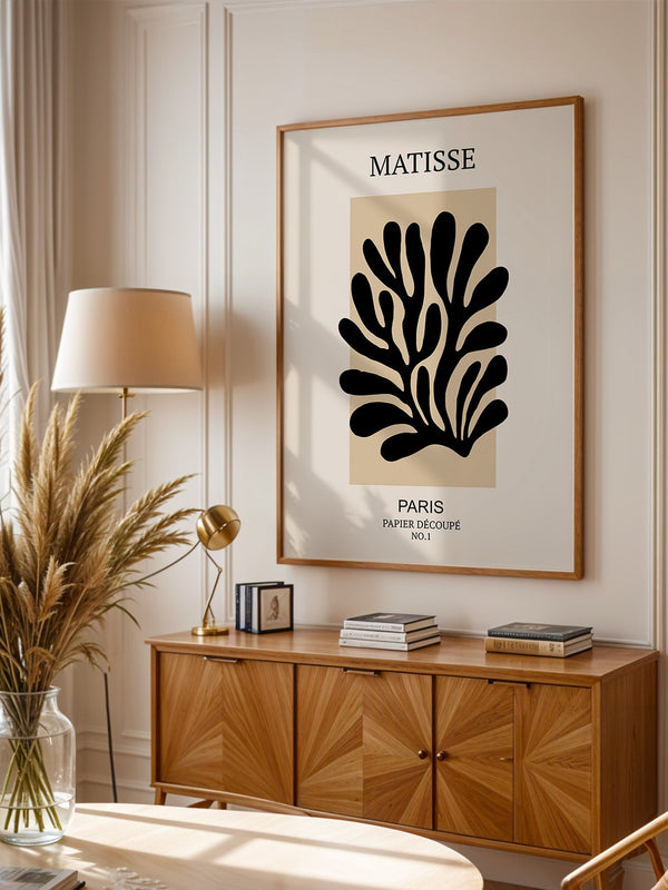 Schwarze Silhouette Beige Kontrast