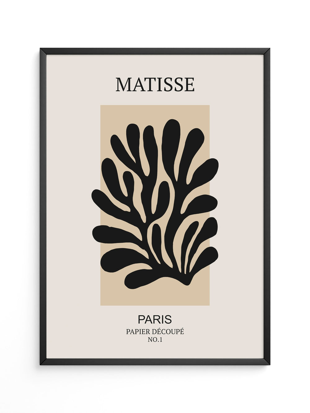 Schwarze Silhouette Beige Kontrast