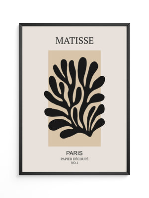 Schwarze Silhouette Beige Kontrast