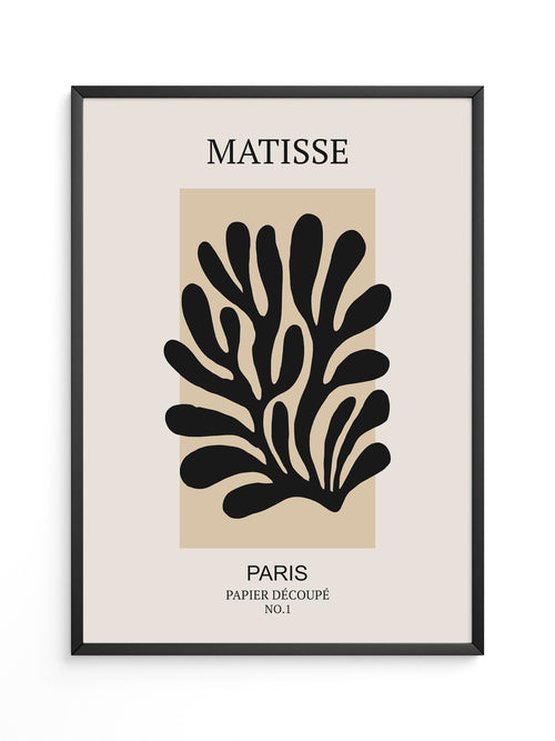 Schwarze Silhouette Beige Kontrast