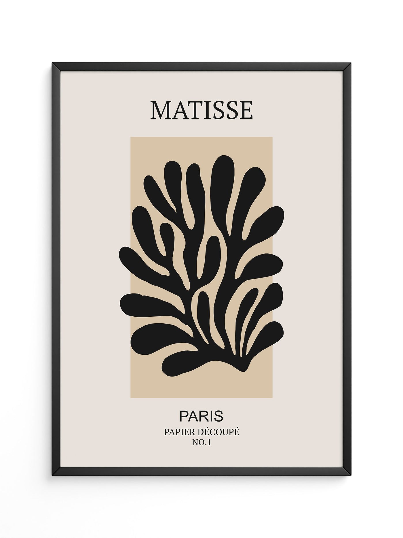 Schwarze Silhouette Beige Kontrast