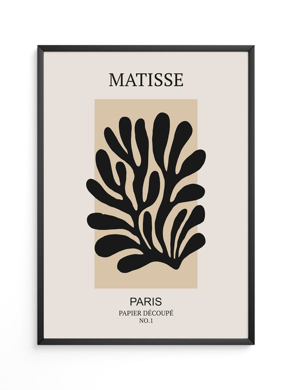 Schwarze Silhouette Beige Kontrast