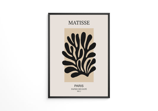 Schwarze Silhouette Beige Kontrast