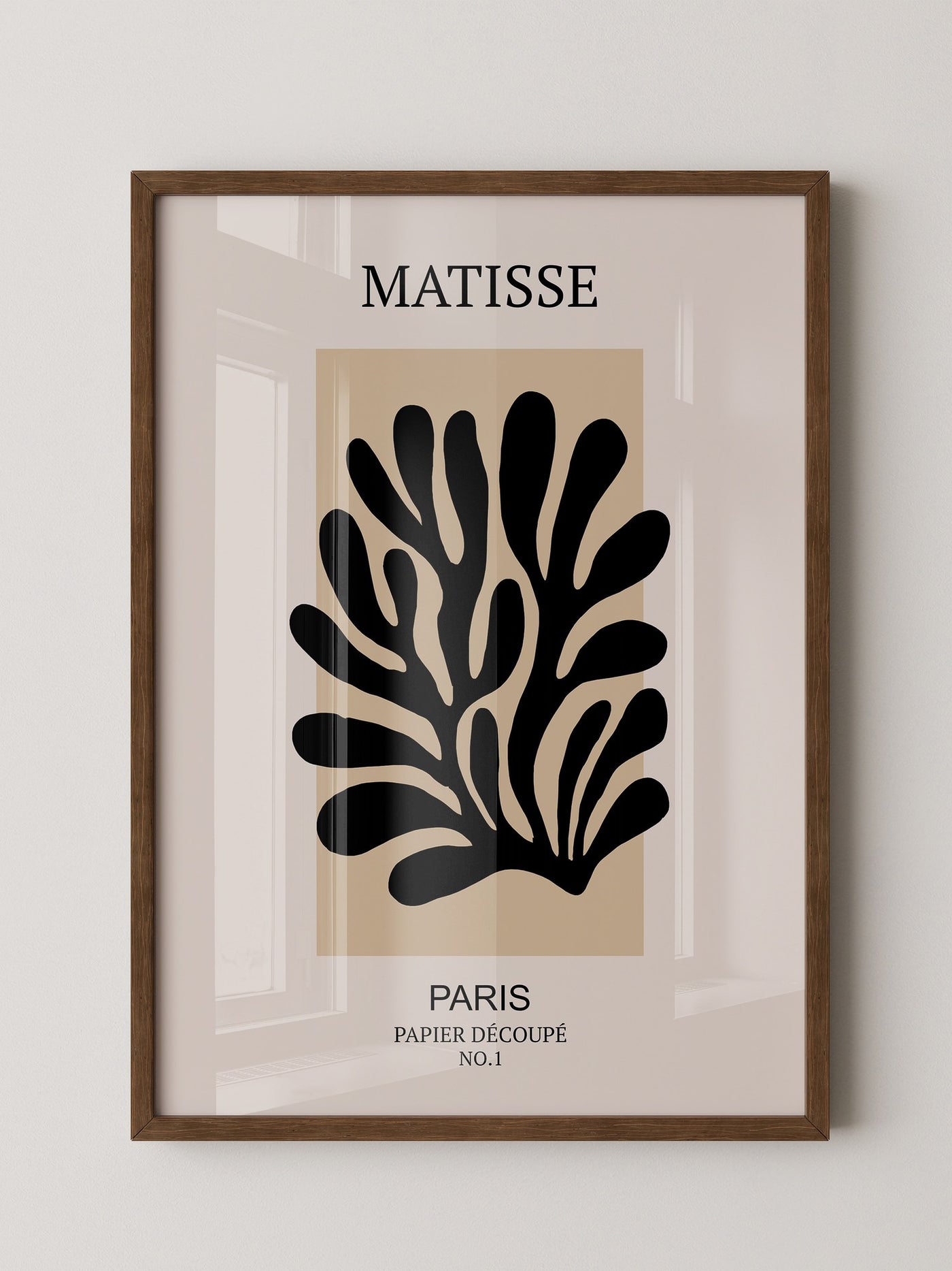 Schwarze Silhouette Beige Kontrast