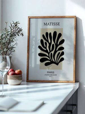 Schwarze Silhouette Beige Kontrast