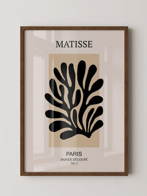 Schwarze Silhouette Beige Kontrast