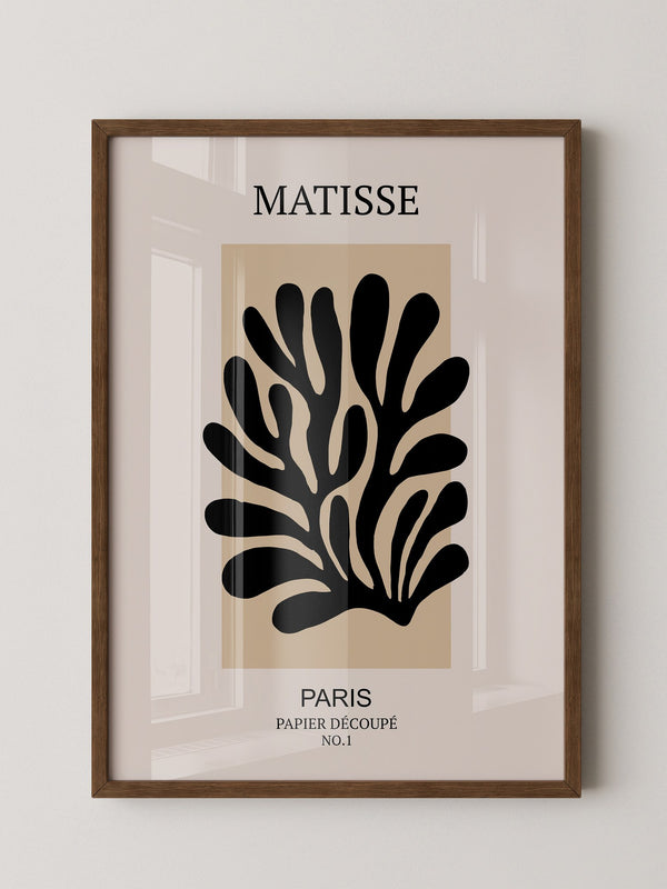 Schwarze Silhouette Beige Kontrast