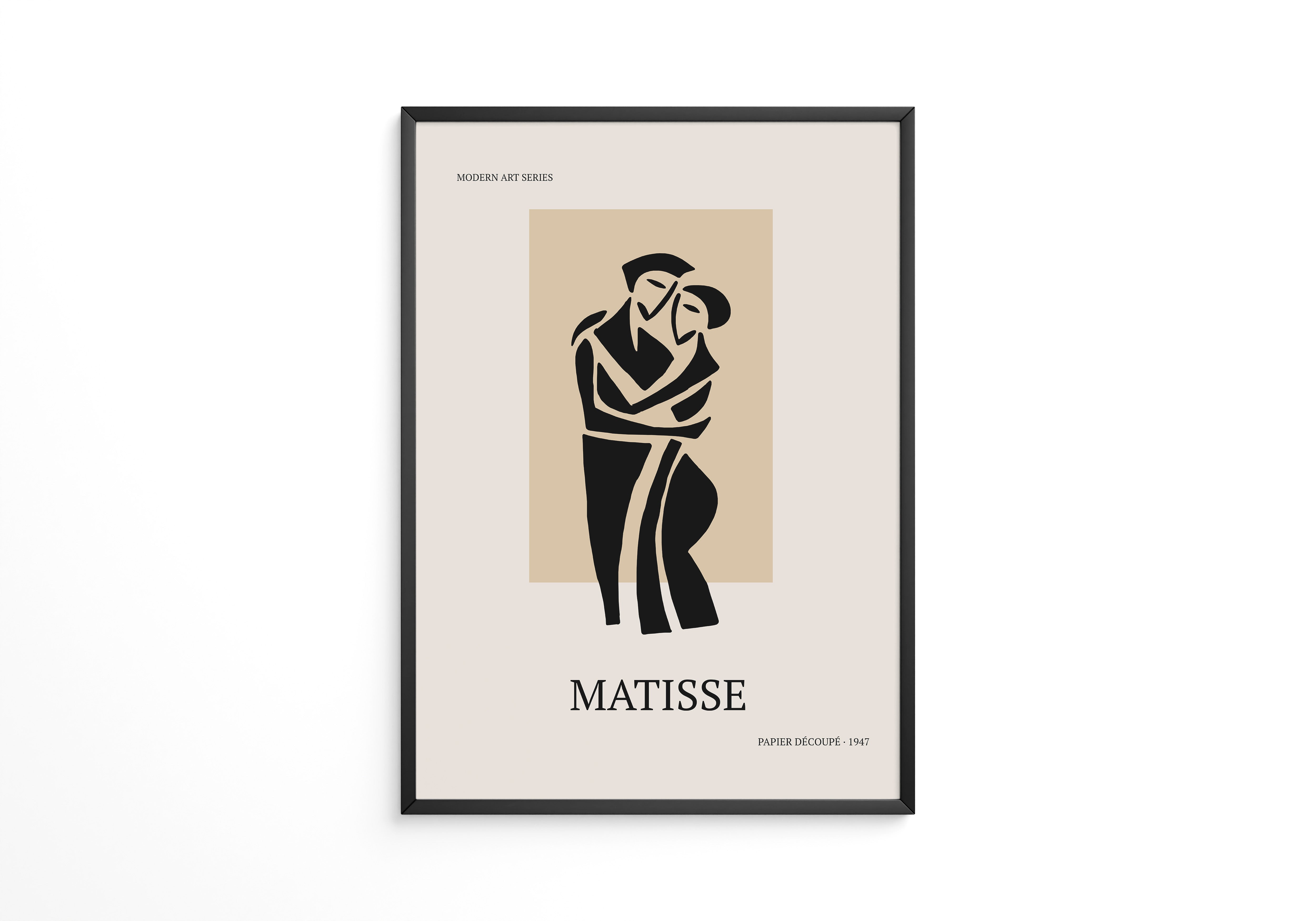 Umarmendes Paar Kontur Beige