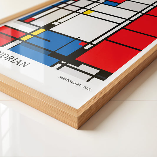 Rote Blaue Gelbe Rechtecke Geometrie