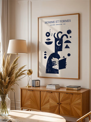 Geometrische Formen Figur Blau