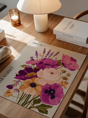 Bunte Blumen Strauß Paris