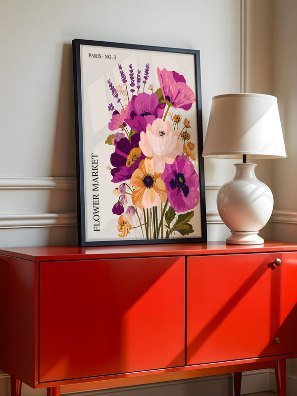 Bunte Blumen Strauß Paris