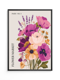 Bunte Blumen Strauß Paris