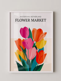 Bunte Tulpen Grafik