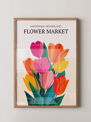Bunte Tulpen Grafik
