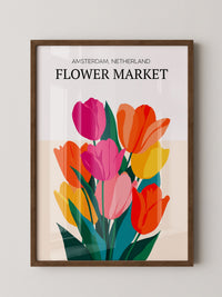 Bunte Tulpen Grafik