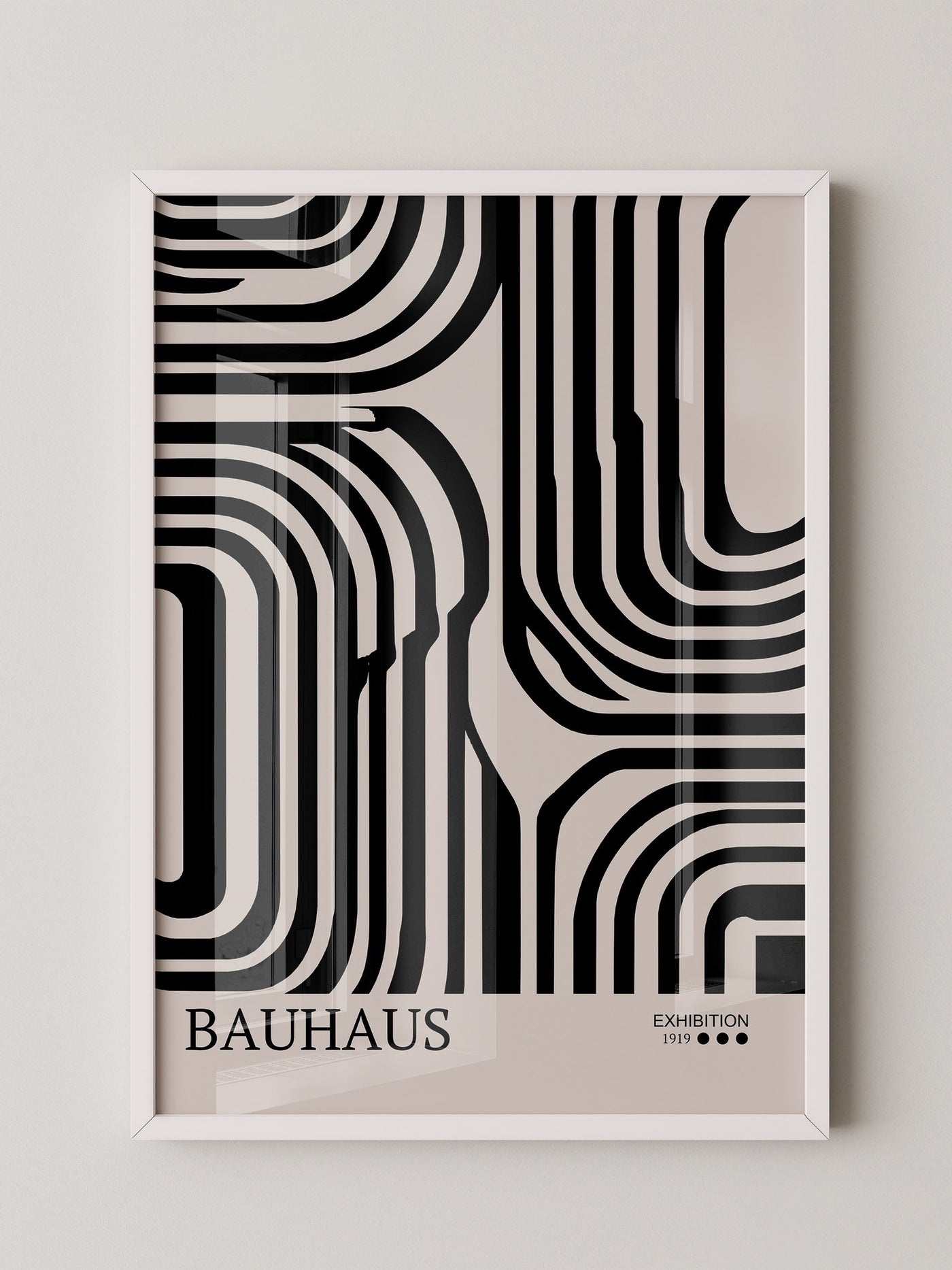 Bauhaus Linien Schwarzweißmuster