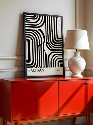 Bauhaus Linien Schwarzweißmuster