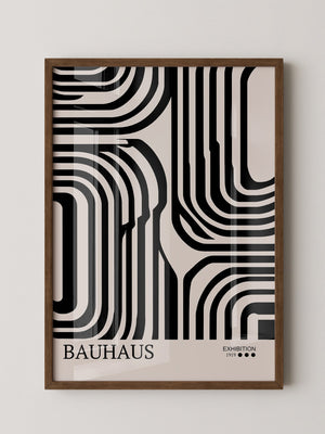 Bauhaus Linien Schwarzweißmuster