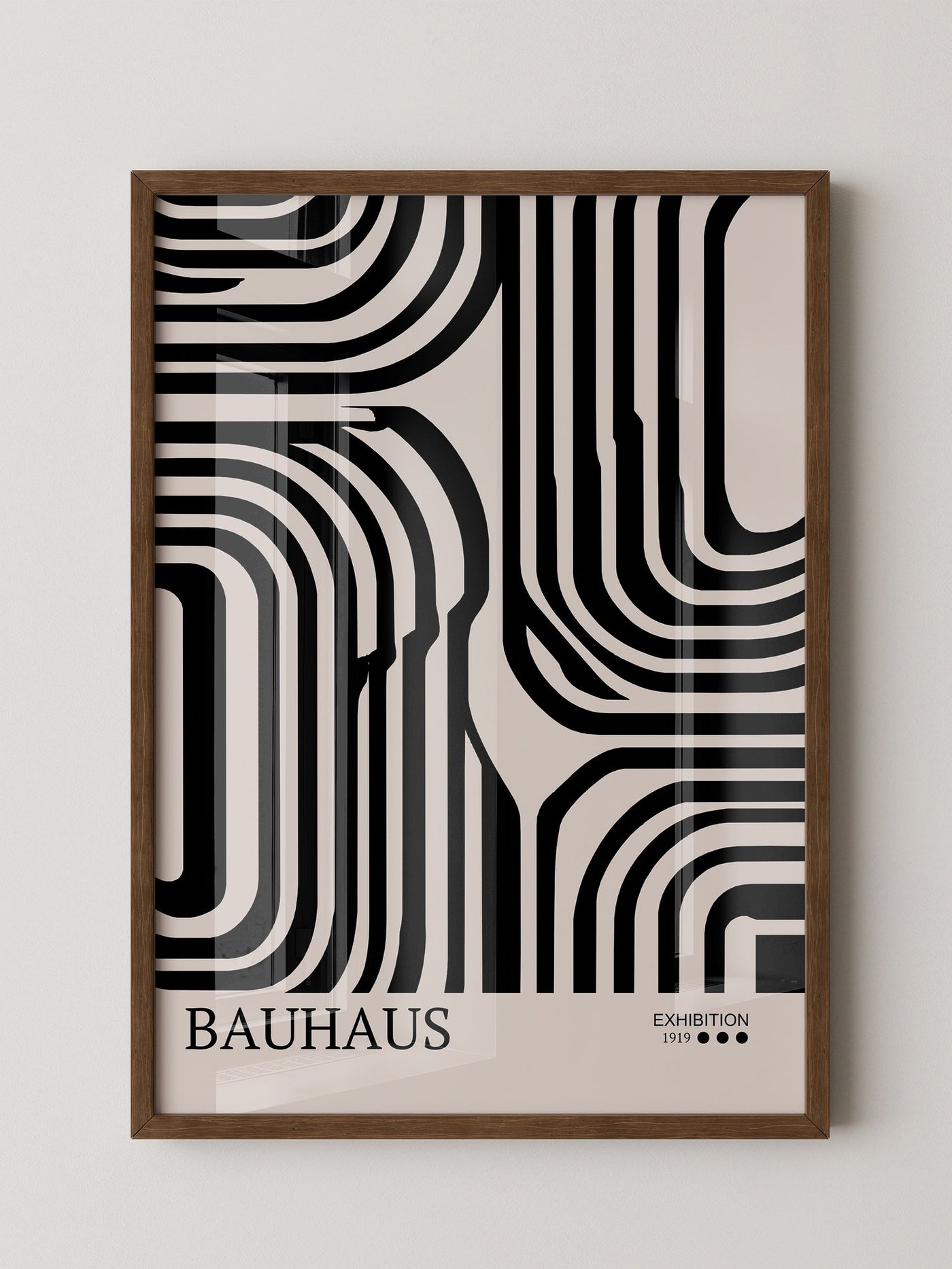 Bauhaus Linien Schwarzweißmuster