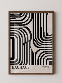 Bauhaus Linien Schwarzweißmuster