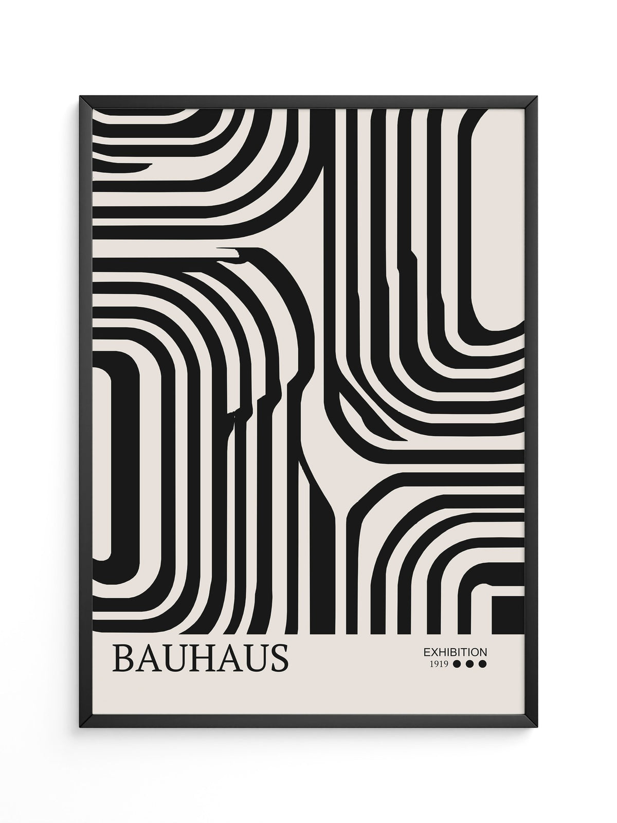 Bauhaus Linien Schwarzweißmuster