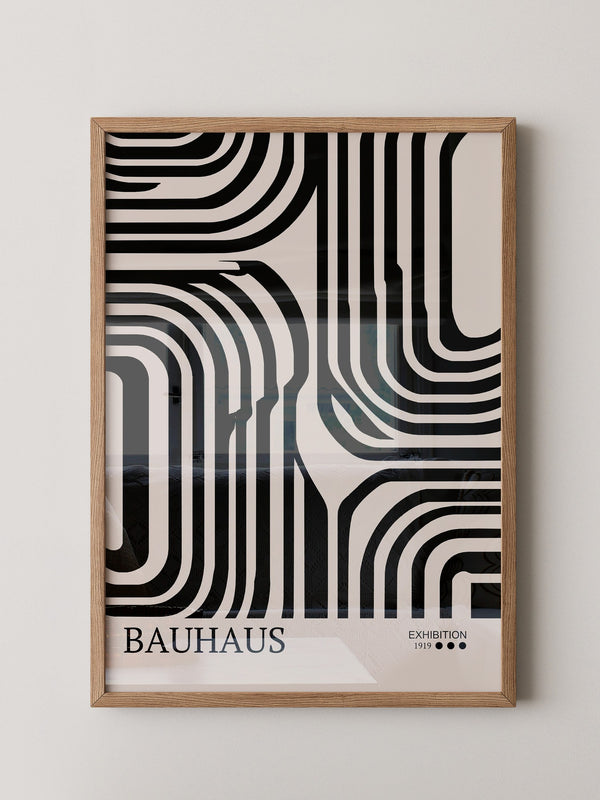 Bauhaus Linien Schwarzweißmuster