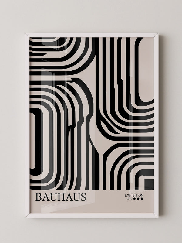 Bauhaus Linien Schwarzweißmuster