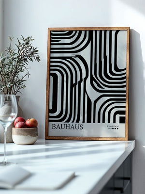 Bauhaus Linien Schwarzweißmuster