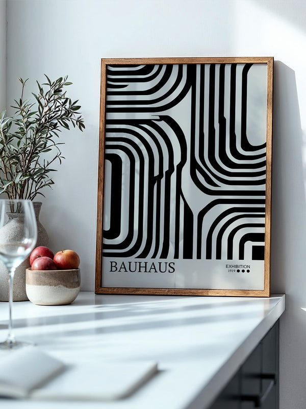 Bauhaus Linien Schwarzweißmuster